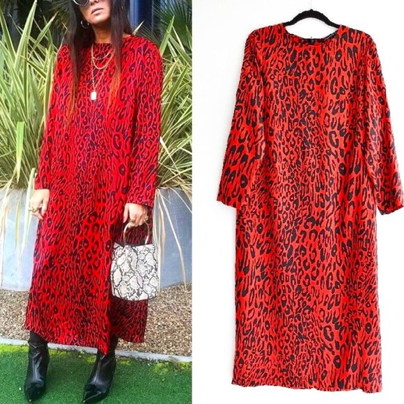 COPY - Zara Leopard Print Dress - Picture 1 of 4